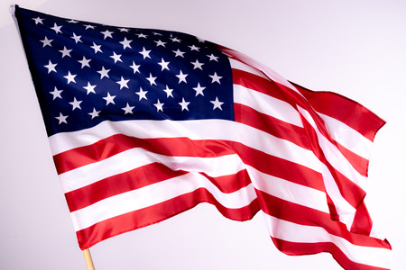 American flag background for Memorial Day or 4th of July with copy space. Or Independence Day...
