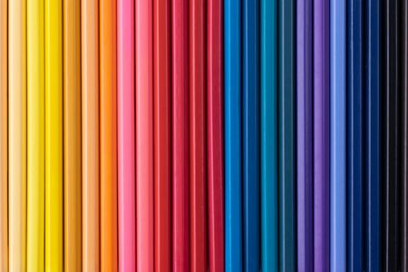 Back to school background with colorful pencils.の写真素材