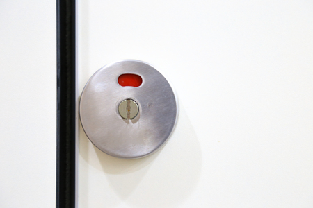 The toilet door is close.の写真素材