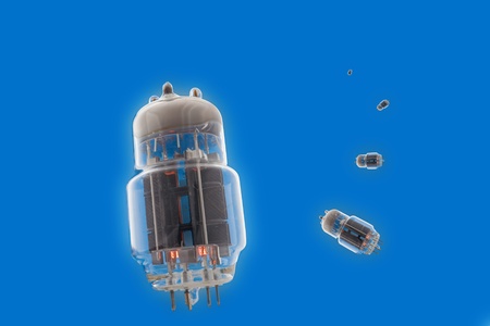 radio valve with  tube filament heating 