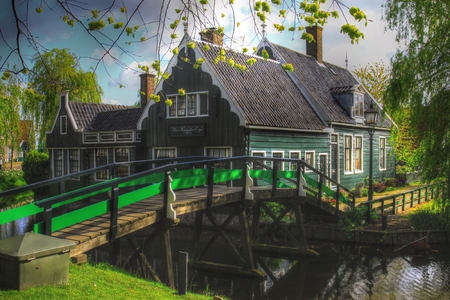 Zaanse Schans in Hollandの写真素材