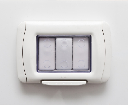 Waterproof safety light switch  for bathrooms and general interior use の写真素材