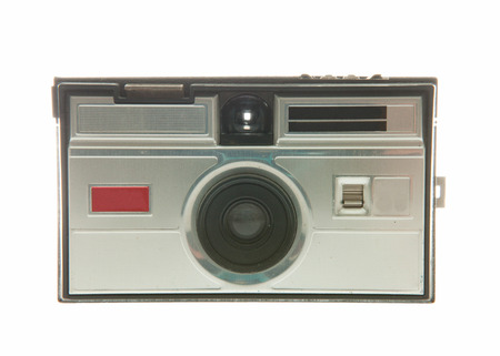 Classic film camera isolated on white