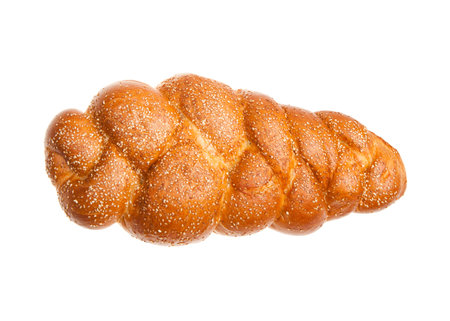 Sesame Challah for Jewish Sabbath の写真素材