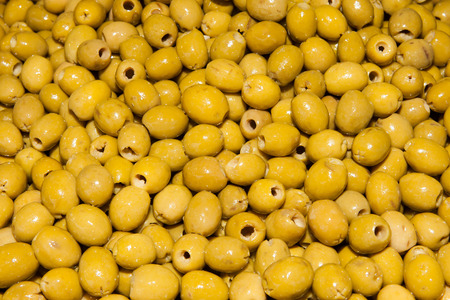 Green olives の写真素材