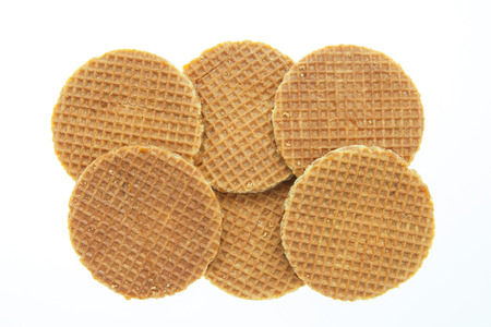 Dutch stroopwafelの写真素材