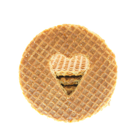 Dutch stroopwafelの写真素材