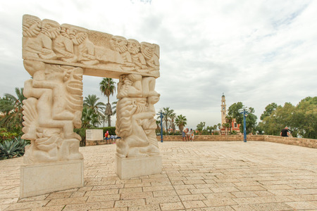 View of Jaffa\'s old city centerのeditorial素材
