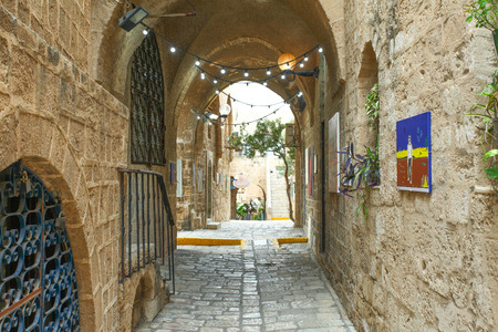 Typical alley in Jaffa, Tel Aviv - Israelのeditorial素材