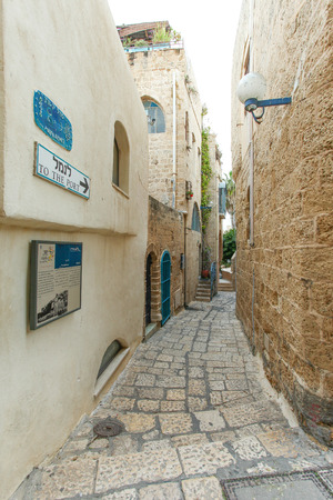 Typical alley in Jaffa, Tel Aviv - Israelのeditorial素材