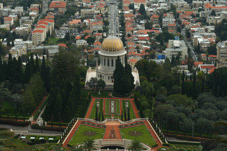 A beautiful picture of the Bahai Gardens in Haifa Israel.の写真素材