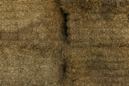 Hay bale backgroundの写真素材