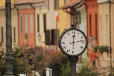 Street clockの写真素材