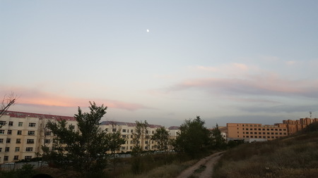 Landscape view of a city buildingの写真素材