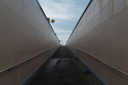 The ramp of the underpass.の写真素材