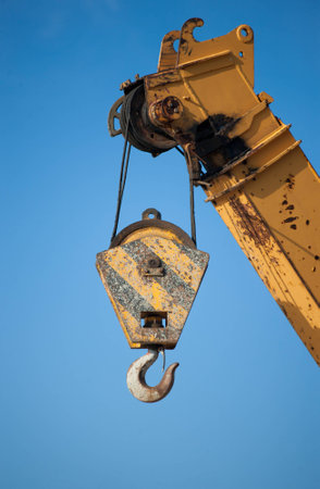 Building crane close up
