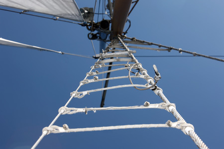 Sails in the blue skyの写真素材