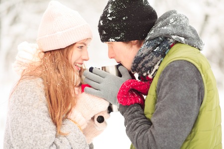 A touchy scene with two young people. Is is all about romance.の写真素材