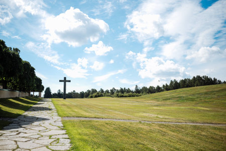 View of Woodland cemetery