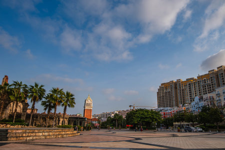 Grand Plaza and Clock Tower in Sunset Town Phu Quoc