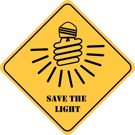 save the light yellow signのイラスト素材