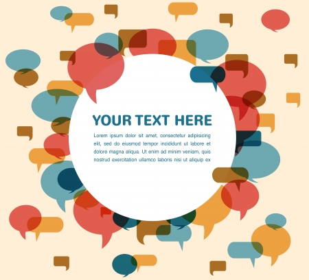 Speech bubbles backgroundのイラスト素材