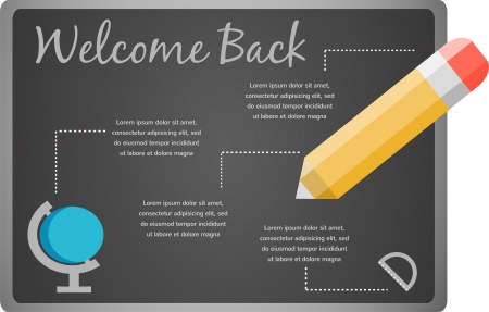 back to school infographics のイラスト素材