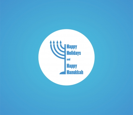 happy Hanukkah and happy holidays, jewish holiday menorahのイラスト素材