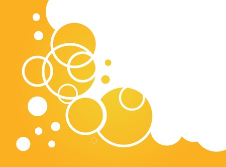 yellow soap buble background , vector illustrationのイラスト素材