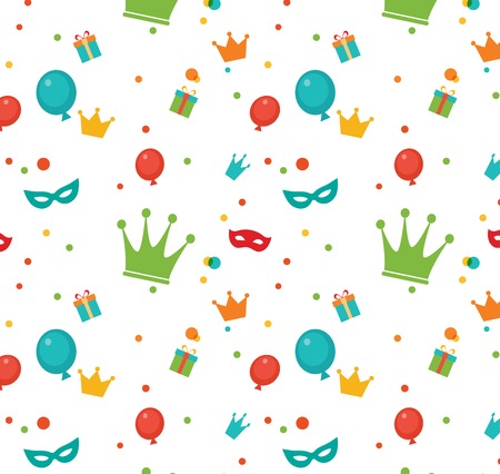 Jewish holiday Purim pattern  Vector illustrationのイラスト素材