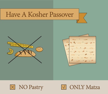 have a kosher passover holiday  pastery vs matzaのイラスト素材