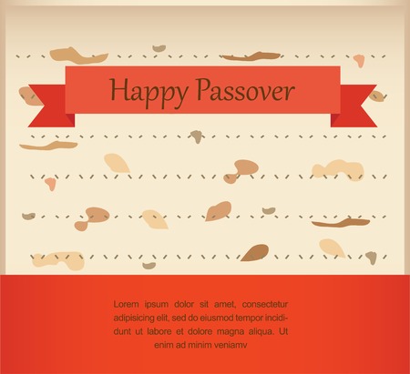 passover invitation on matzoh background. vector illustrationのイラスト素材