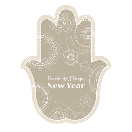 Rosh Hashanah holiday cardのイラスト素材