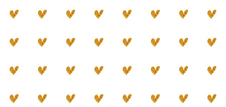Hand drawn doodle pattern with hearts . banner template vector illustration.のイラスト素材