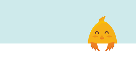 Cute little Easter chick - Vectorのイラスト素材