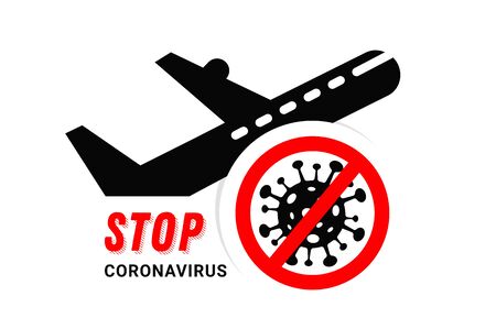 STOP coronavirus concept icons. Dangerous ncov corona virus, SARS pandemic risk alert. Corona Virus. 2019-nCoV. Corona Virus , Global Spread, and Concept of Icon of Stopping Corona Virusのイラスト素材