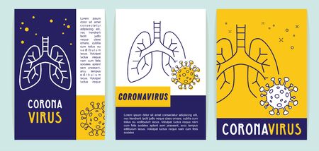 poster template design for coronavirus. Corona Virus. 2019-nCoV or covid-2019. Corona Virus Global...