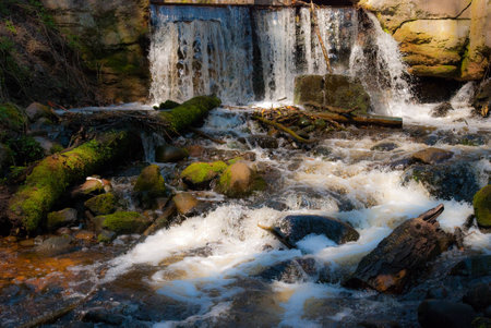 Rushing streamの写真素材