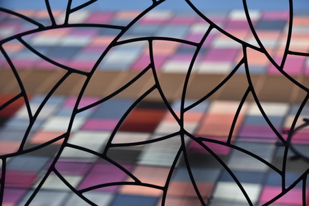 building external wall as background 