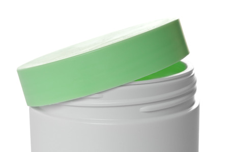 Cap on lotion bottle closeup