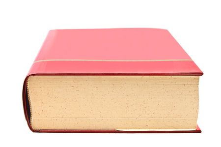 Red dictionary closeupの写真素材