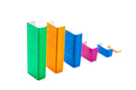 Clips on whiteの写真素材