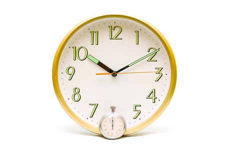 Classic clock and stopwatchの写真素材