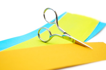 Scissor,cutting ribbonの写真素材