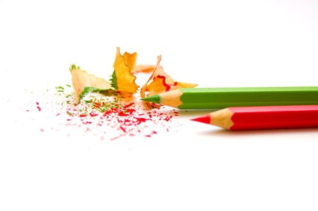 Two sharpened pencils