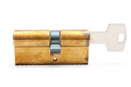 Key in lockの写真素材