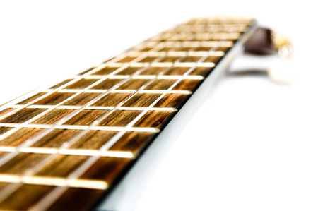 Acousticc guitar neckの写真素材