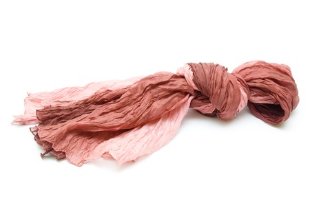 Scarf on white backgroundの写真素材