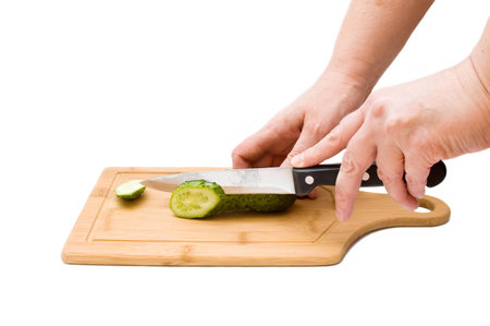 Cucumber for saladの写真素材