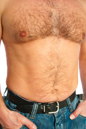 Man torso closeupの写真素材